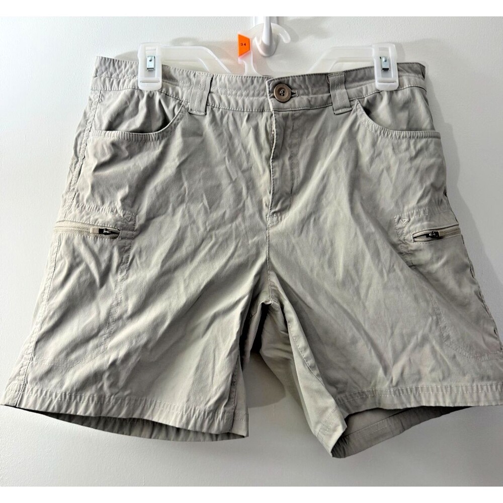 Eddie Bauer Shorts Cargo Utility Hiking Women's 12 Large Tam Stretch Outdoors